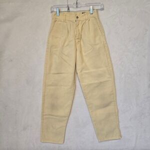 Smacs Kids Corduroy Pleated Pants Light Yellow Casual Trousers Size Kids 10